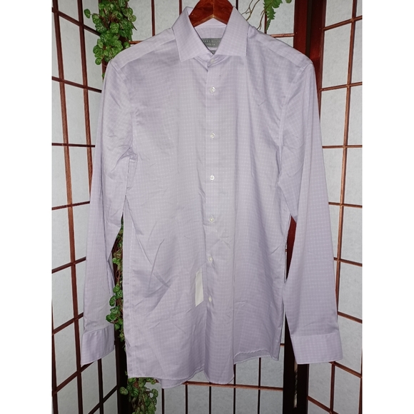 Perry Ellis Non-Iron Slim-Fit Nail Head Dress Shir - Picture 15 of 15